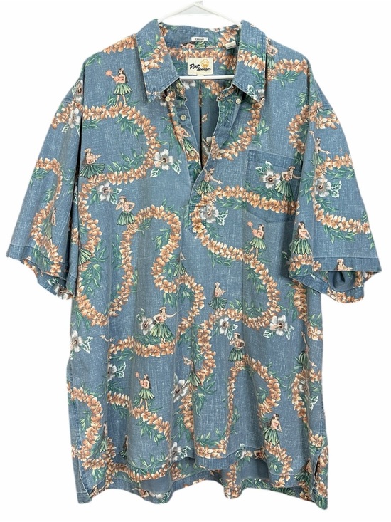 reyn spooner Other - Reyn Spooner Classic Hula Lei V-Neck Pullover Short Sleeve Shirt Men's 3X